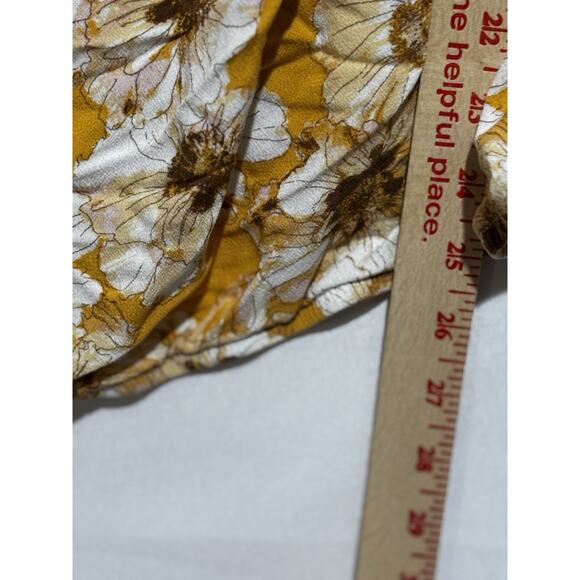 Maurices Plus sz 3x floral Daisy Top cold Shoulder Crochet Cottagecore Boho - Picture 7 of 16